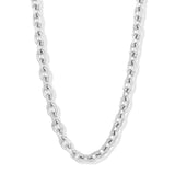 Invicta Men's Stainless Steel 10.5mm Knife-Edge Oval Link 24" Necklace