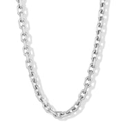 Invicta Men's Stainless Steel 8.5mm Matte Rectangular Link 24" Necklace