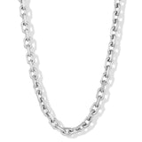 Invicta Men's Stainless Steel 8.5mm Matte Rectangular Link 24" Necklace