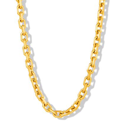 Invicta Men's Stainless Steel 8.5mm Matte Rectangular Link 24" Necklace