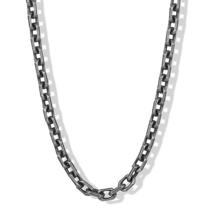 Invicta Men's Stainless Steel 8.5mm Matte Rectangular Link 24" Necklace