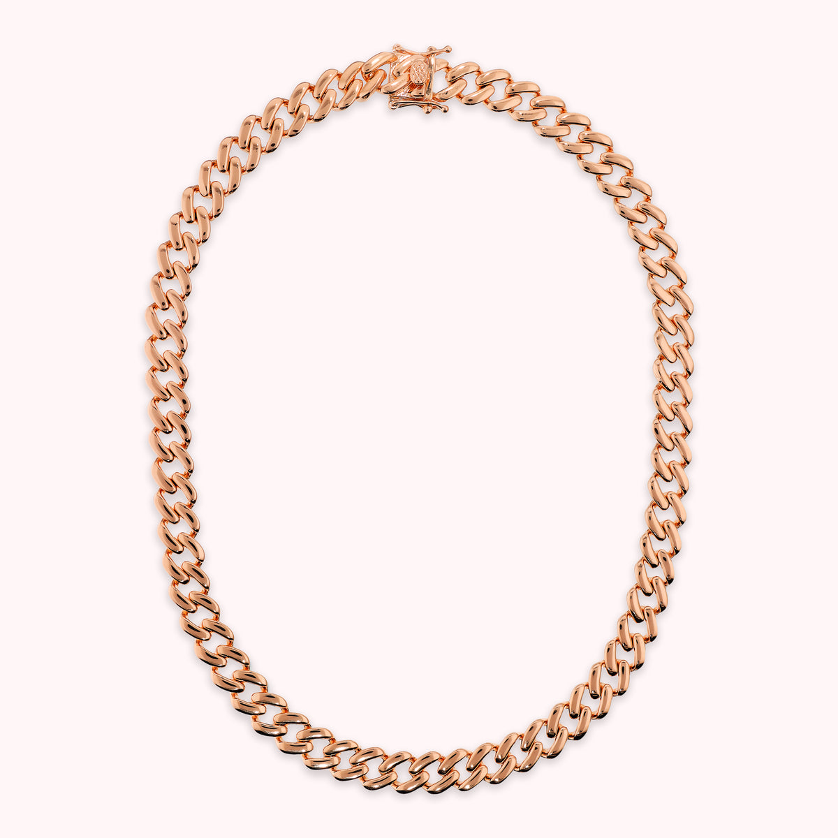 Toscana Italiana 18K Rose Gold Plated Curb Link 16" Necklace