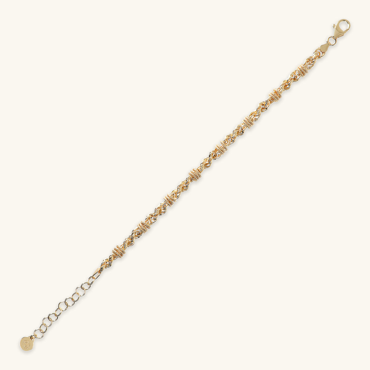 Toscana Italiana 18K Gold Plated Status Rope Chain Bracelet