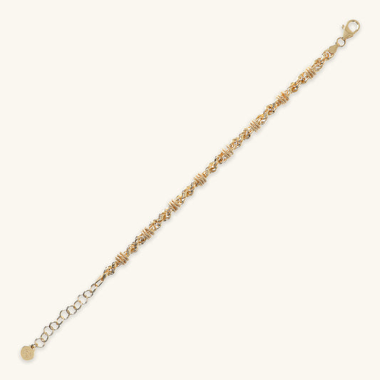Toscana Italiana 18K Gold Plated Status Rope Chain Bracelet