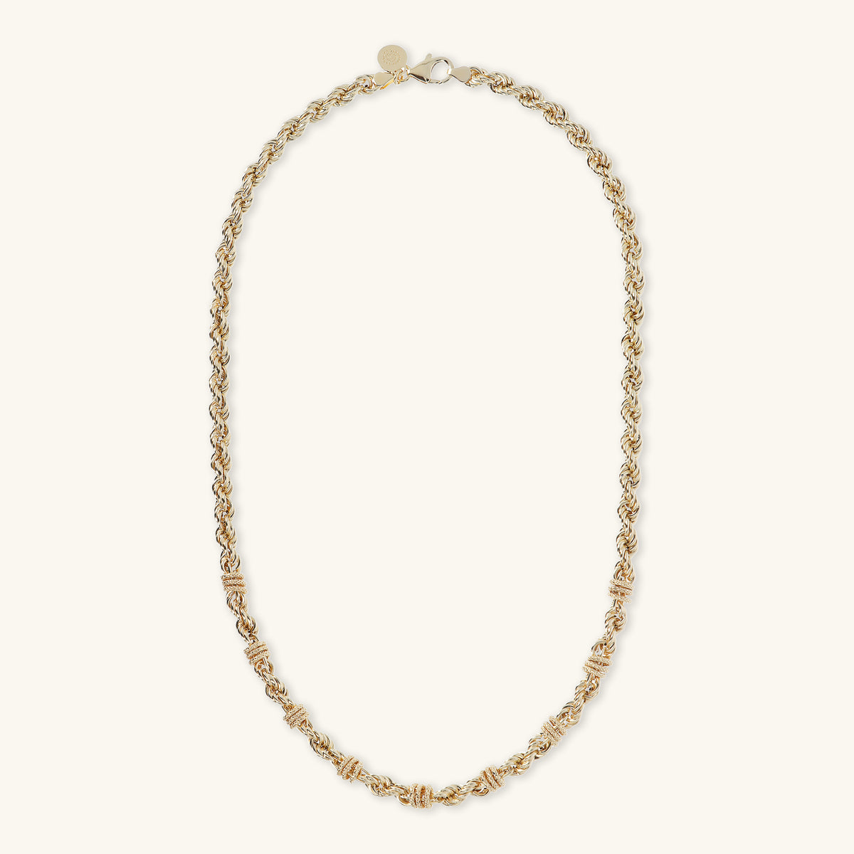 Toscana Italiana 18K Gold Plated Status Rope Chain Necklace