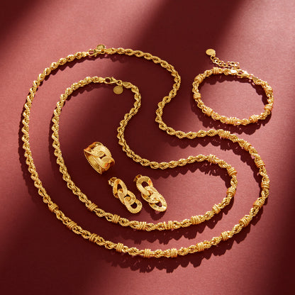 Toscana Italiana 18K Gold Plated Status Rope Chain Necklace