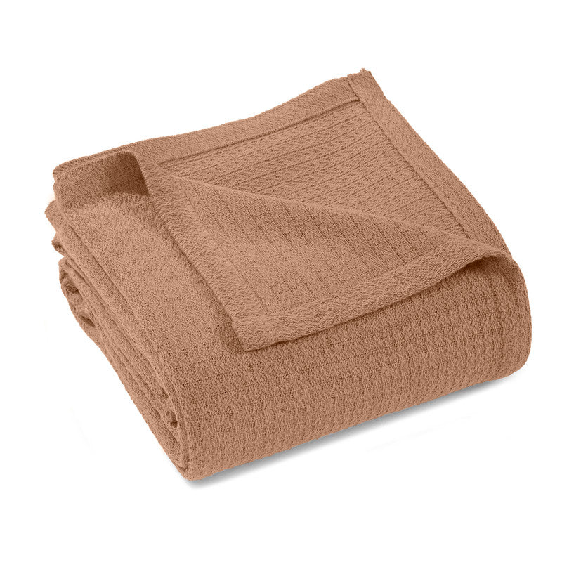 Superior Waffle 100% Cotton Lightweight Blanket