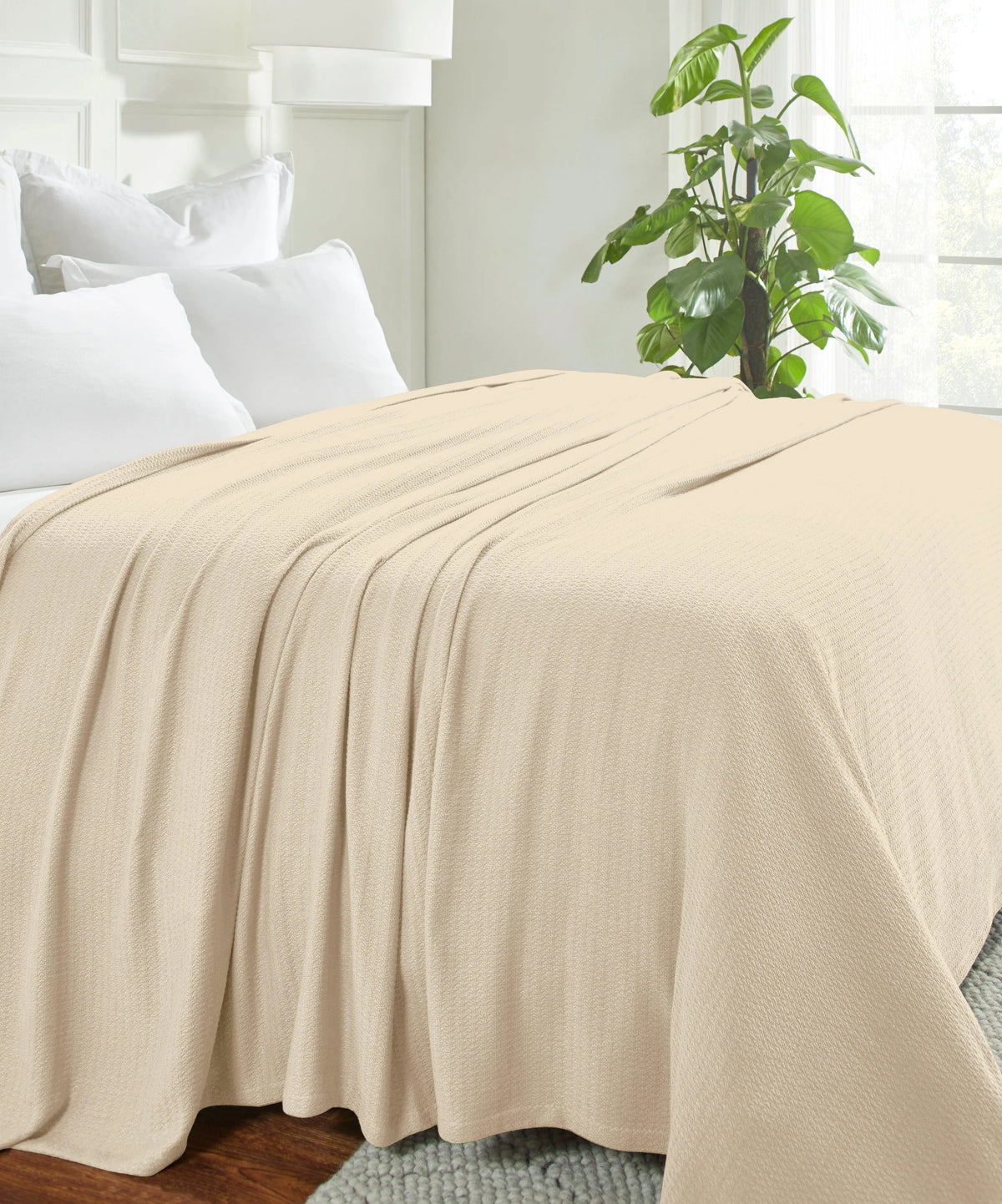 Superior Waffle 100% Cotton Lightweight Blanket