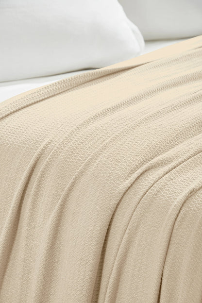 Superior Waffle 100% Cotton Lightweight Blanket