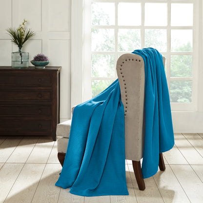 Superior Waffle 100% Cotton Lightweight Blanket