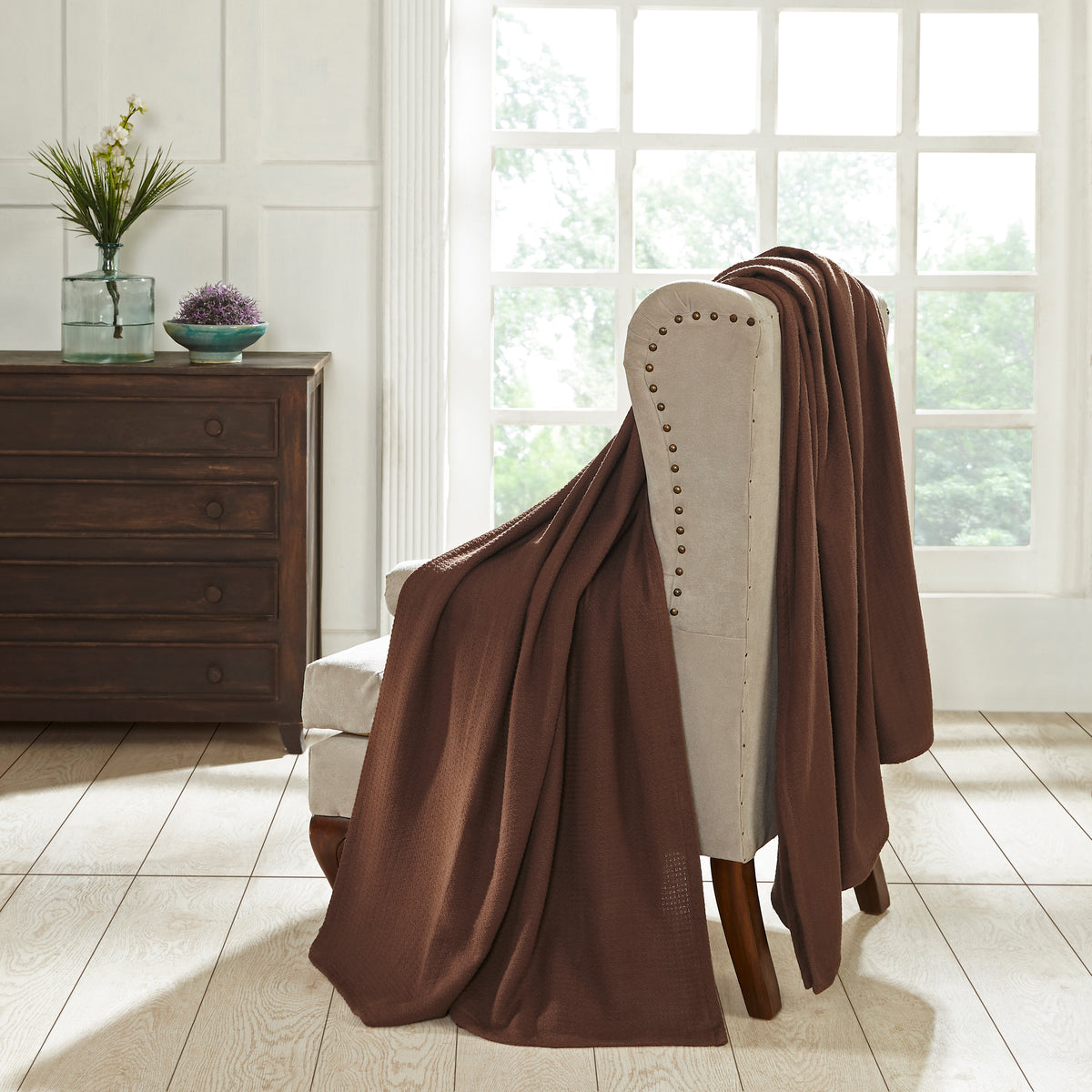 Superior Waffle 100% Cotton Lightweight Blanket