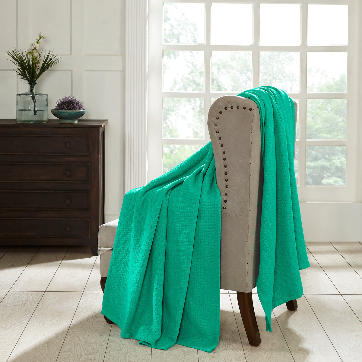 Superior Waffle 100% Cotton Lightweight Blanket
