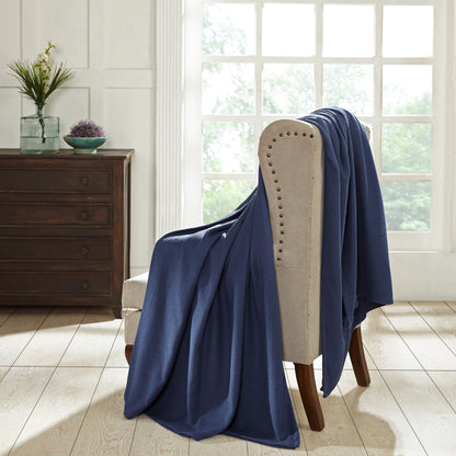 Superior Waffle 100% Cotton Lightweight Blanket