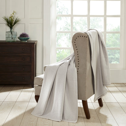 Superior Waffle 100% Cotton Lightweight Blanket