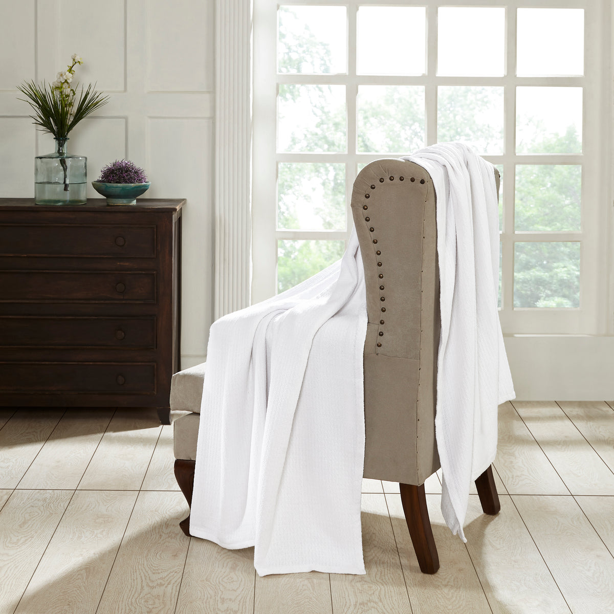 Superior Waffle 100% Cotton Lightweight Blanket