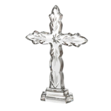 Crystal cross on a white background