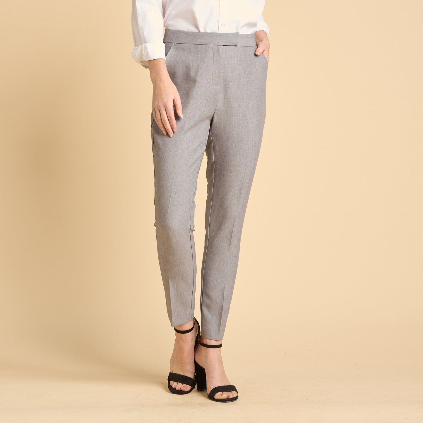 Christopher & Banks Women's Relaxed Fit Extended Tab Ankle Pant
