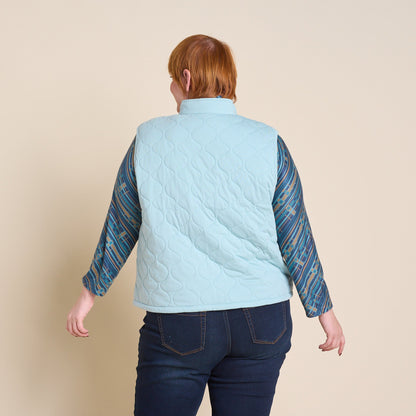 Christopher & Banks Relaxed Restyled Quilted Knit Vest