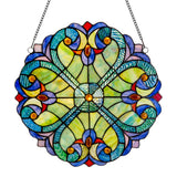 Tiffany-Style Lighting 12" Stained Glass Halston Window Panel