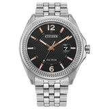 Citizen Men's 42mm Corso Eco-Drive Quartz Date Quilted Dial Bracelet Watch - AW1740-54H