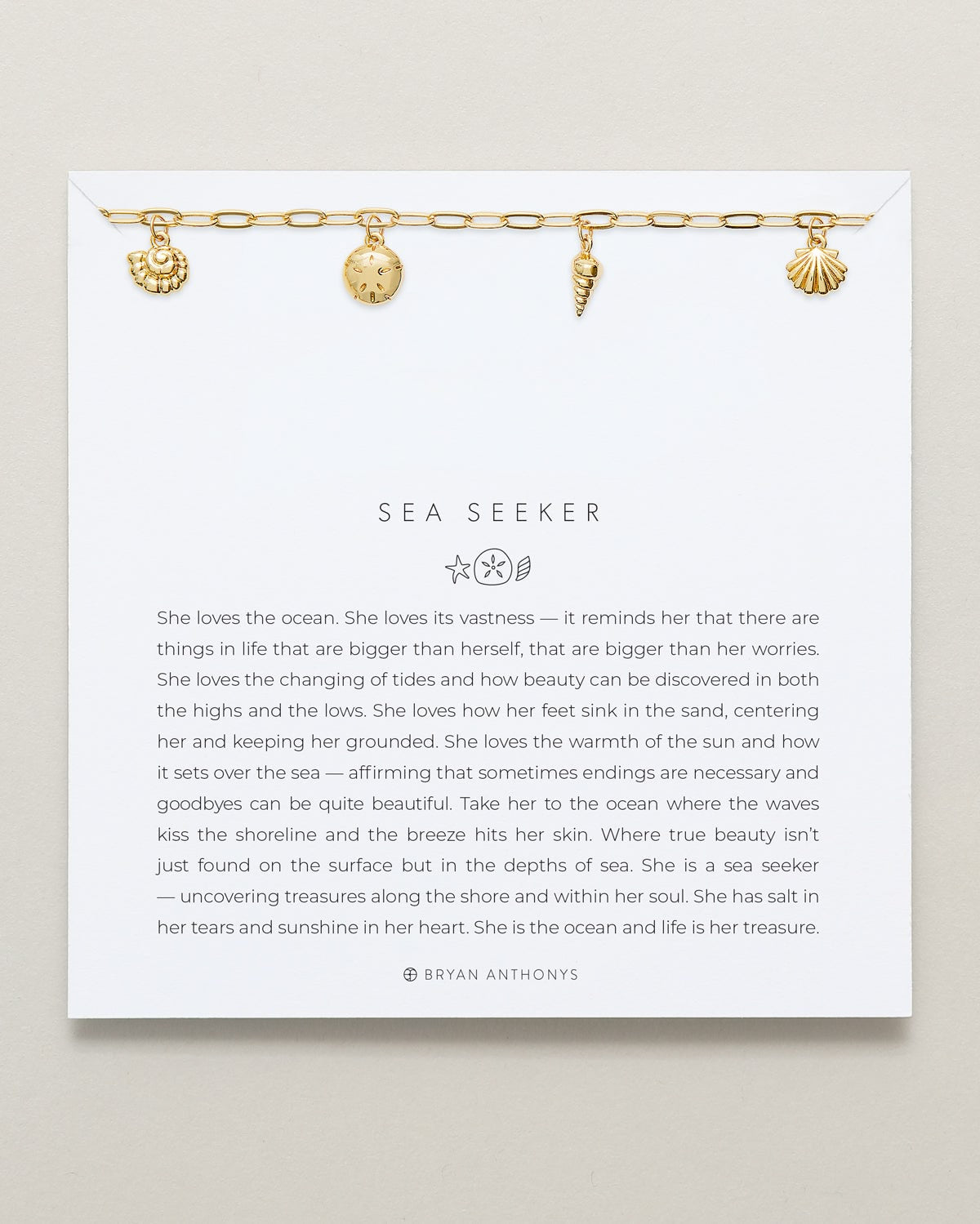 Bryan Anthonys Choice of Plating "Sea Seeker" Charm Bracelet