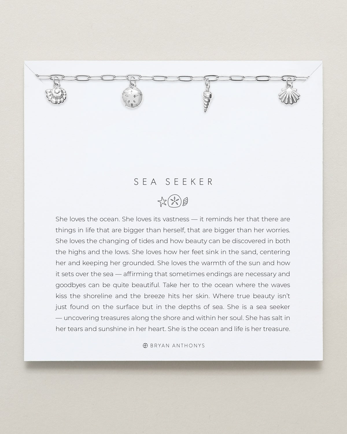 Bryan Anthonys Choice of Plating "Sea Seeker" Charm Bracelet