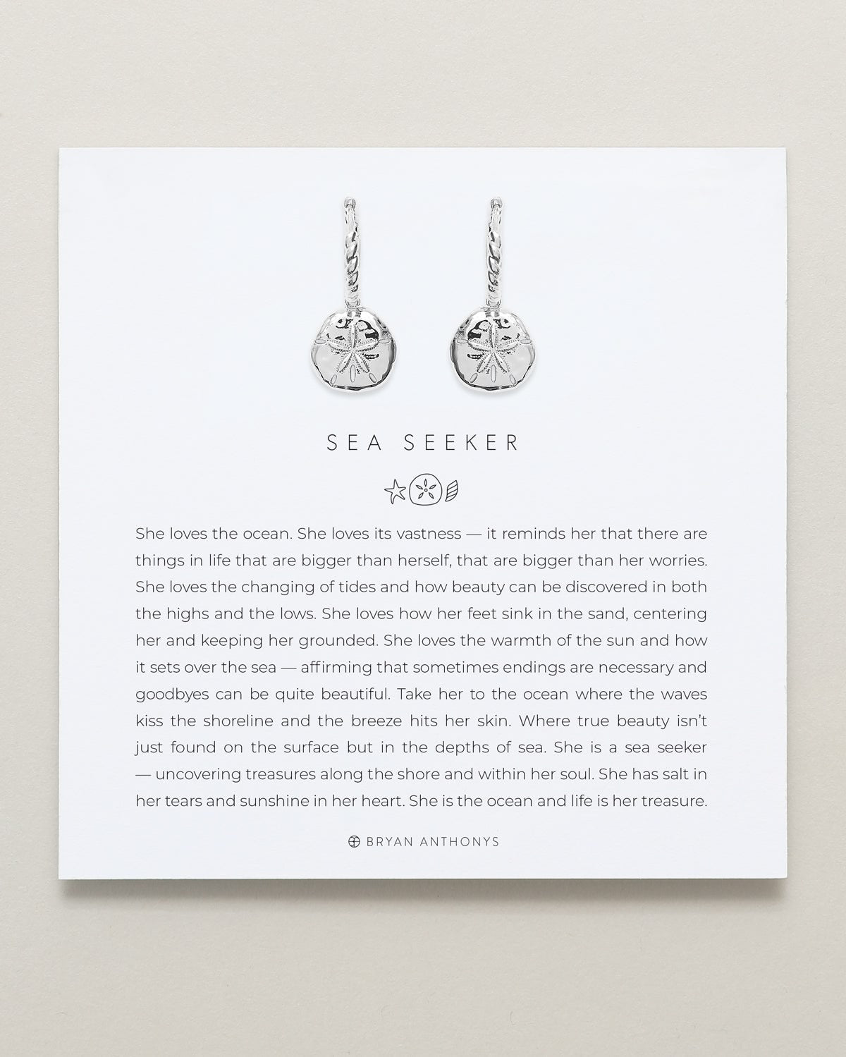 Bryan Anthonys Choice of Plating "Sea Seeker" Huggie Drop Earrings