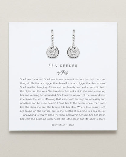 Bryan Anthonys Choice of Plating "Sea Seeker" Huggie Drop Earrings
