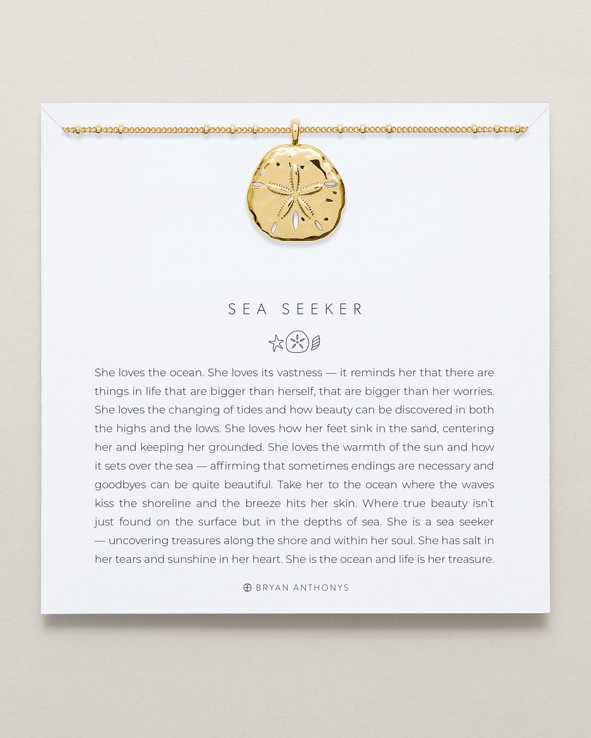 Bryan Anthonys Choice of Plating "Sea Seeker" Pendant with Chain