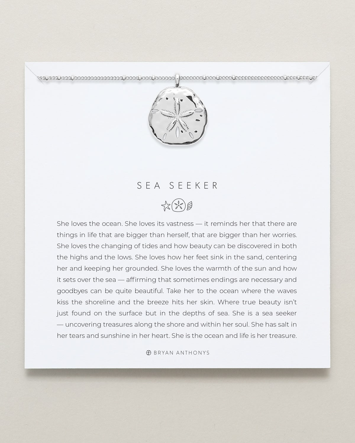 Bryan Anthonys Choice of Plating "Sea Seeker" Pendant with Chain