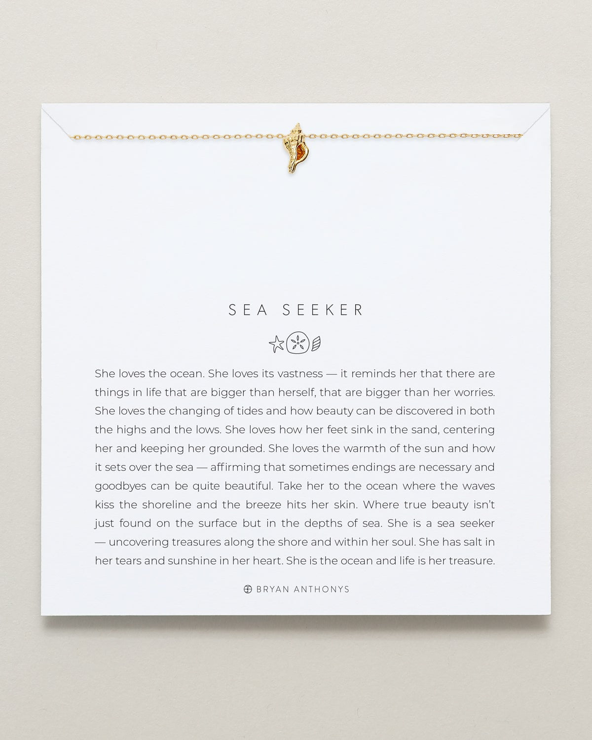 Bryan Anthonys Choice of Plating "Sea Seeker" Icon Necklace