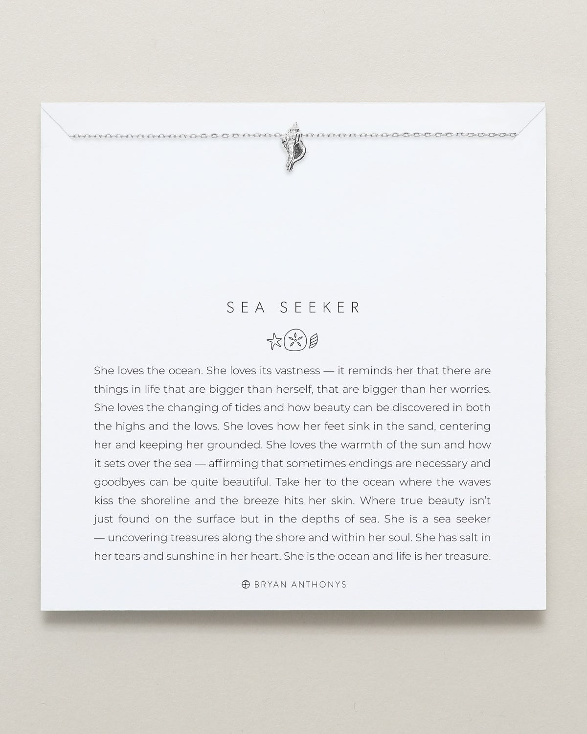Bryan Anthonys Choice of Plating "Sea Seeker" Icon Necklace