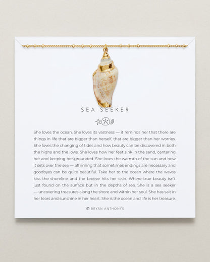 Bryan Anthonys Choice of Plating "Sea Seeker" Shell Necklace
