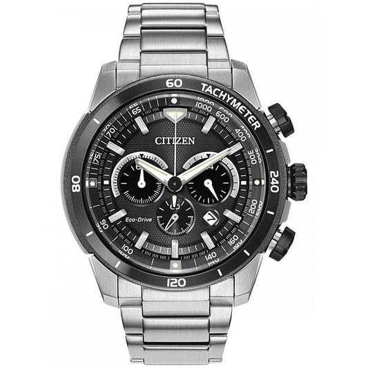 Citizen Men's 47mm Ecosphere Eco-Drive Quartz Chronograph Bracelet Watch - CA4150-67E