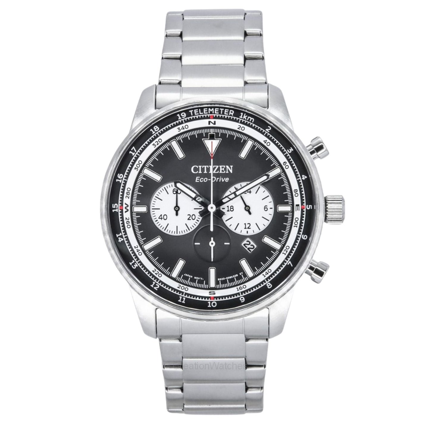 Citizen Men's 44mm Aviator Quartz Chronograph Bracelet Watch - CA4500-91E
