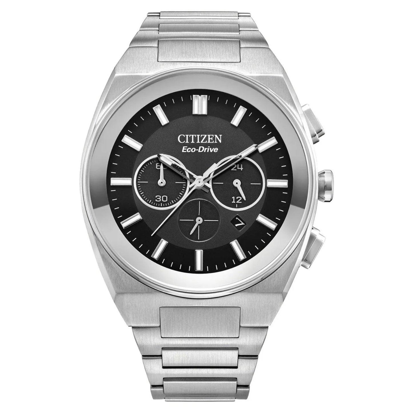 Citizen Men's 43mm Eco-Drive Quartz Chronograph Date Bracelet Watch - CA4580-50E
