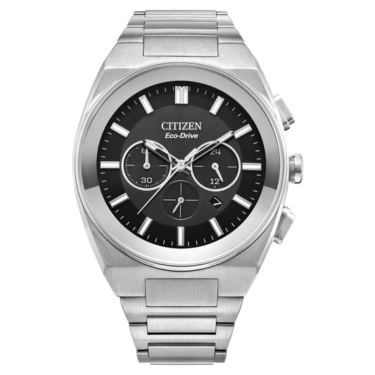 Citizen Men's 43mm Eco-Drive Quartz Chronograph Date Bracelet Watch - CA4580-50E