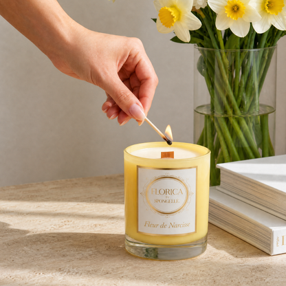 Spongellé Florica Fleur de Narcisse Candle 8oz