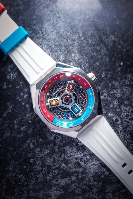 Nubeo Men's 48mm Skylab Automatic Interchangeable Bracelet Watch