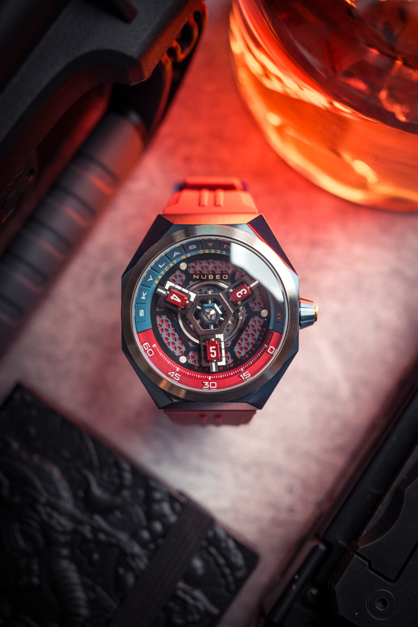 Nubeo Men's 48mm Skylab Automatic Interchangeable Bracelet Watch