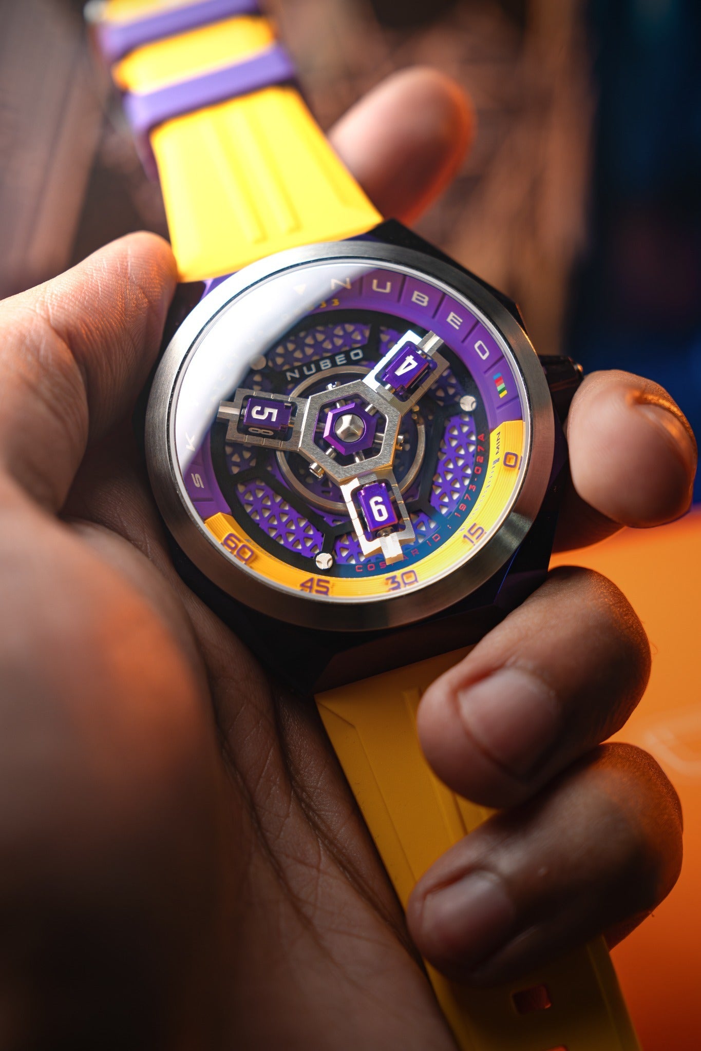 Nubeo Men's 48mm Skylab Automatic Interchangeable Bracelet Watch