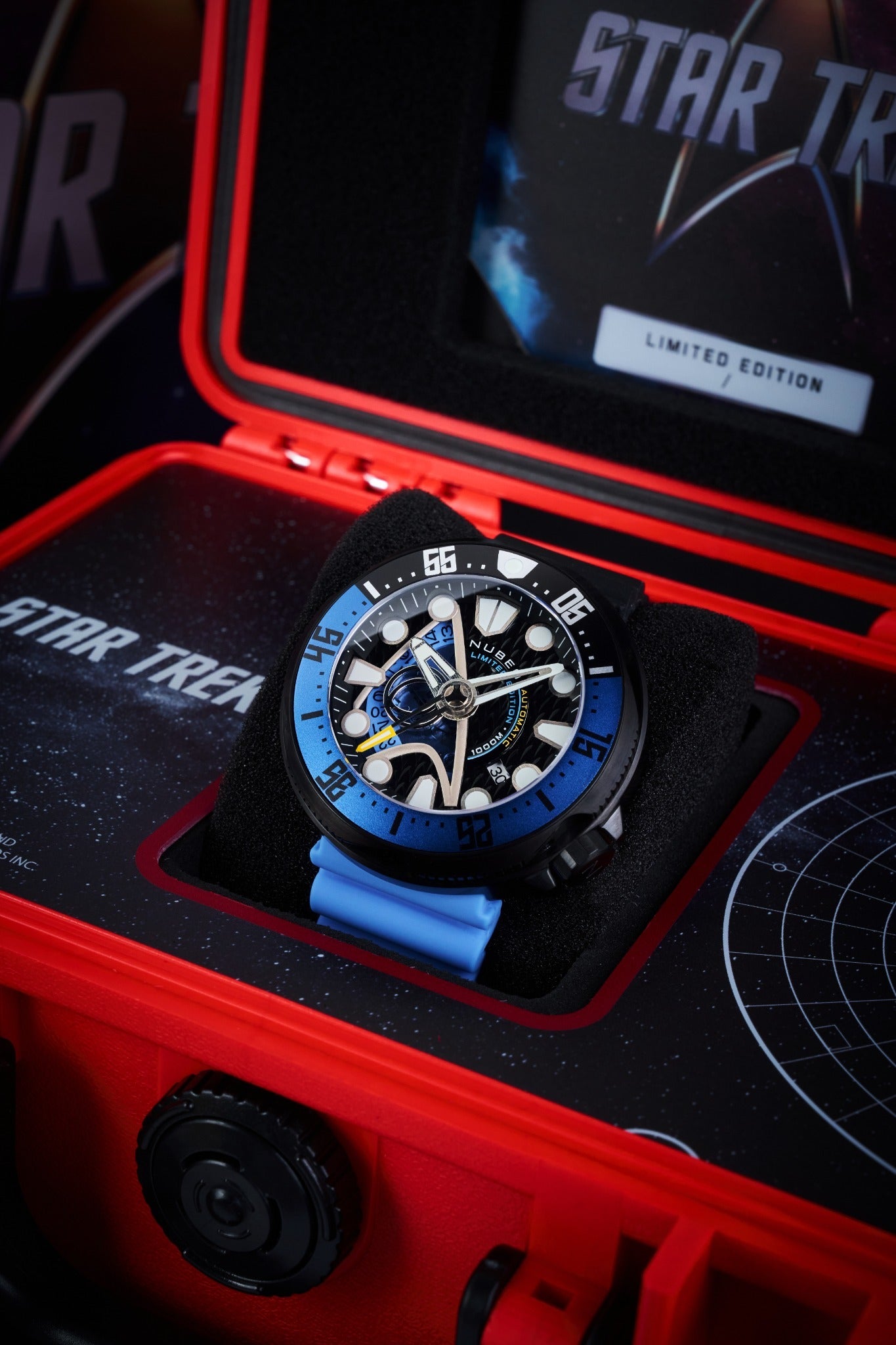Nubeo Men's 50mm Ventana Star Trek Starfleet Automatic Limited Edition Strap Watch