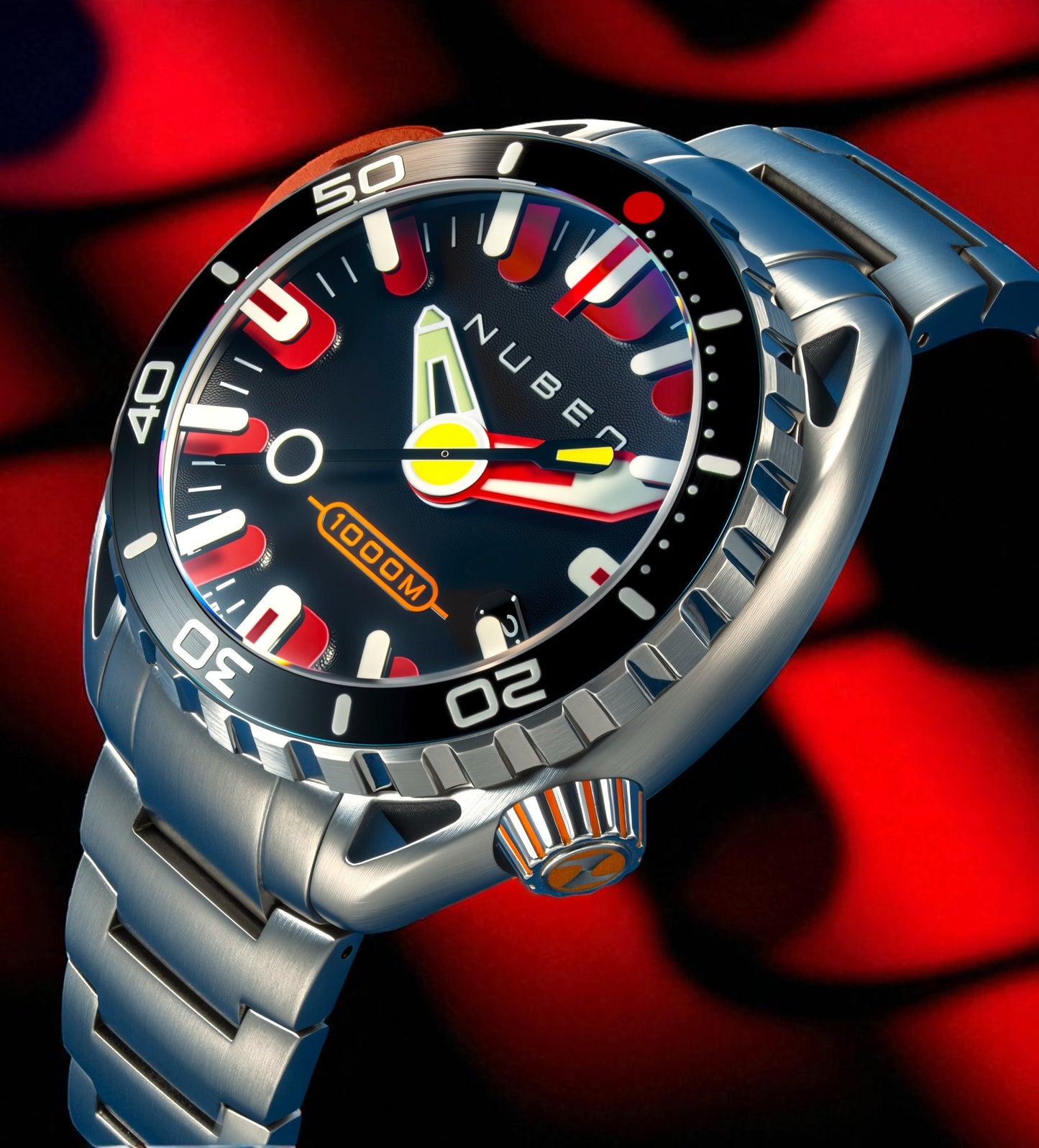 Nubeo Men's 50mm Aluminaut Automatic Limited Edition Bracelet Watch