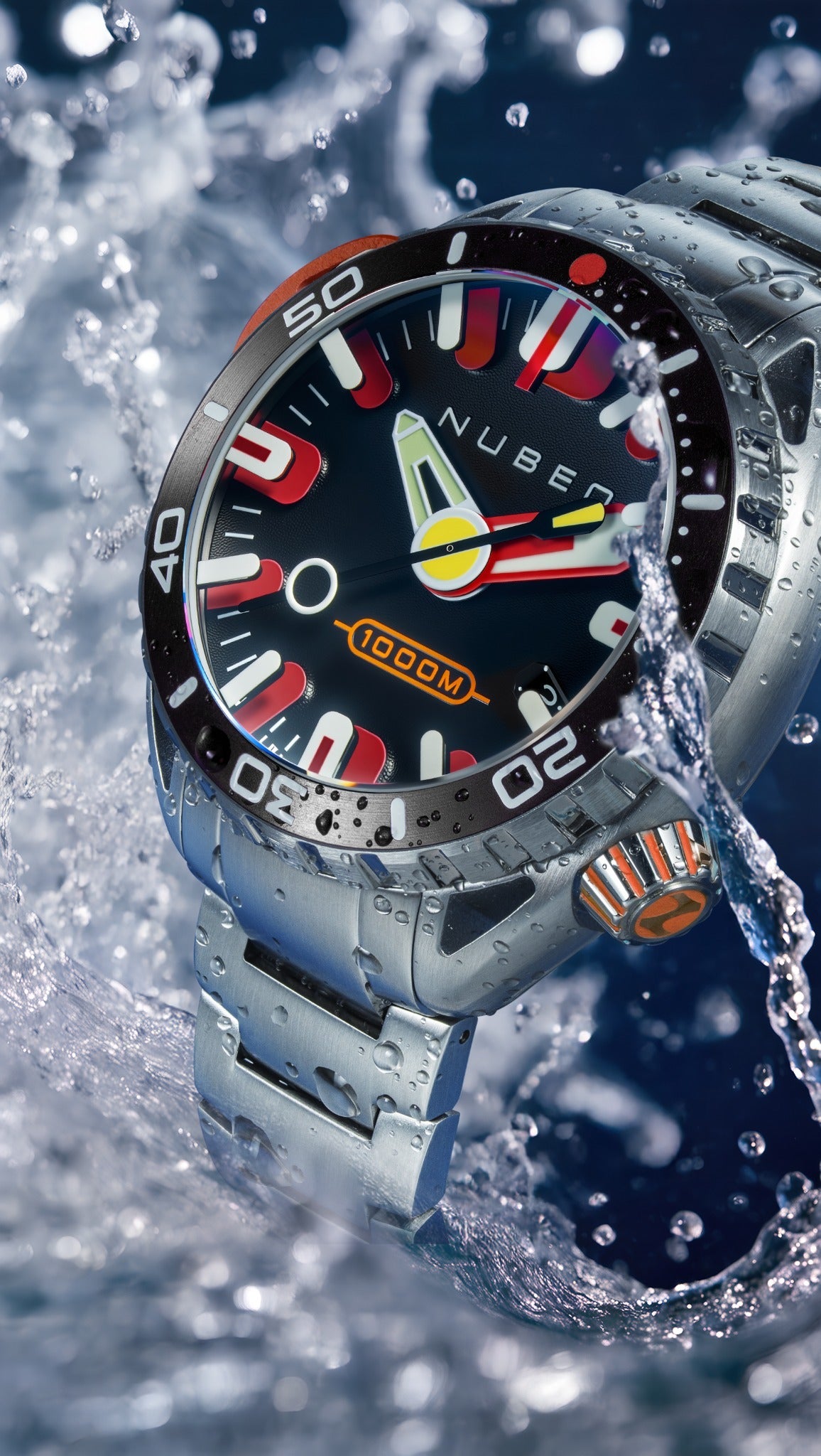 Nubeo Men's 50mm Aluminaut Automatic Limited Edition Bracelet Watch