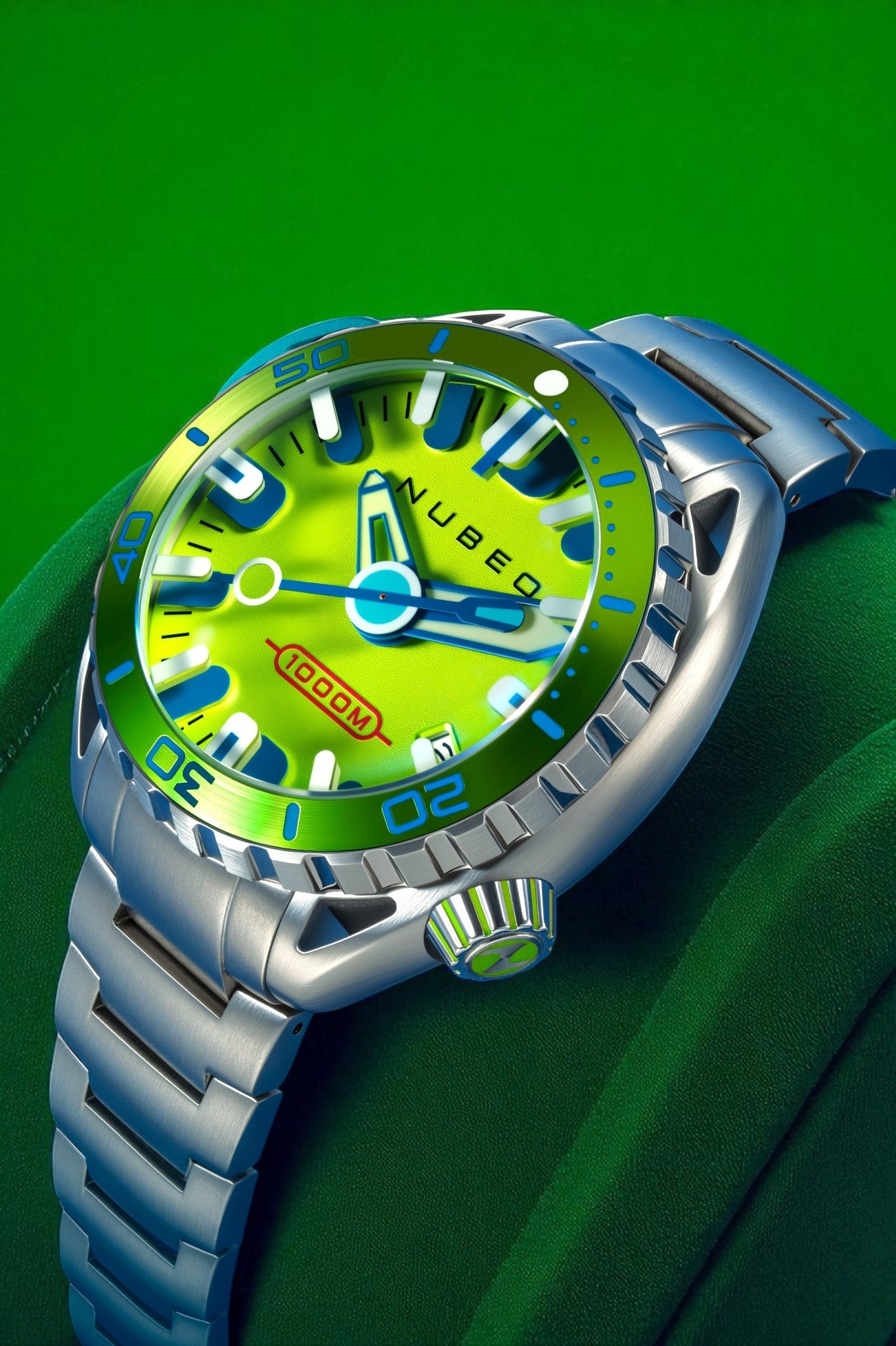 Nubeo Men's 50mm Aluminaut Automatic Limited Edition Bracelet Watch