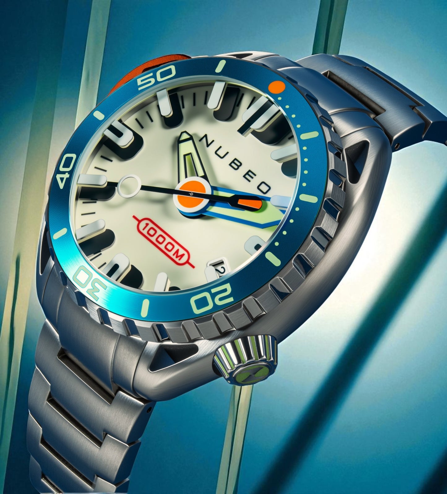 Nubeo Men's 50mm Aluminaut Automatic Limited Edition Bracelet Watch