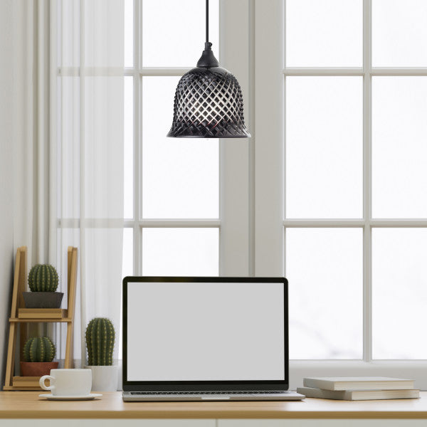 Tiffany-Style Lighting 7" Blair Handblown Glass Bell Shade Pendant