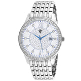 Christian Van Sant Women's 40mm Carla Quartz Date Crystal Detailed Bracelet Watch