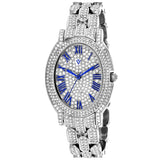 Christian Van Sant Women's 35mm Amore Quartz Crystal Pave Oval Bracelet Watch