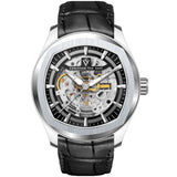 Christian Van Sant Men's 42mm Romeo Automatic Exhibition Dial Leather Strap Watch